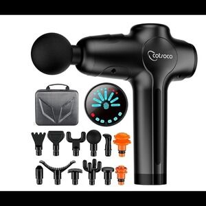 Cotsoco M782 Deep Tissue Massage Gun Pressure Sensor LCD 12 Heads New